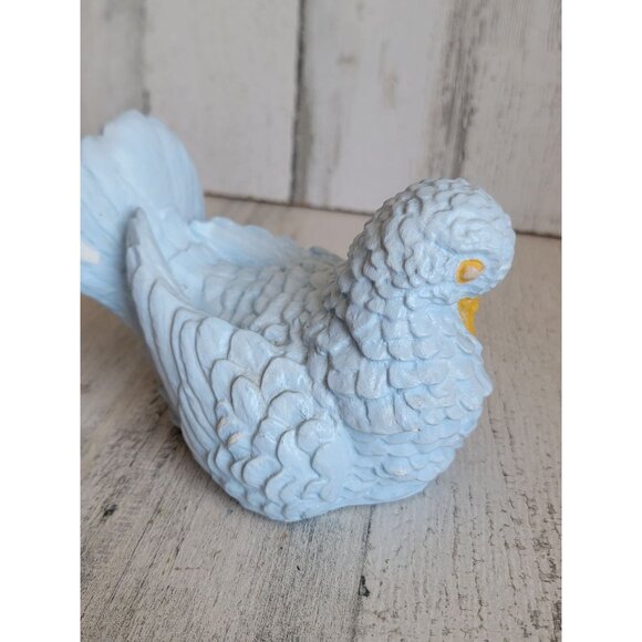 Vintage blue pigeon AS IS bird home decor unique - Picture 7 of 13